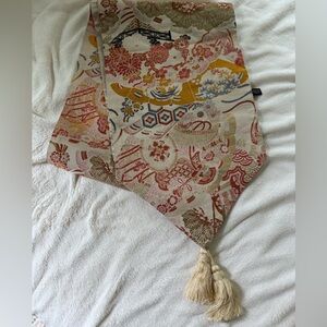 T. Camey  Vintage Kimono Silk table runner